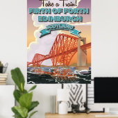 Scotland Fourth Bridge Travel Poster. Poster (Heimbüro)