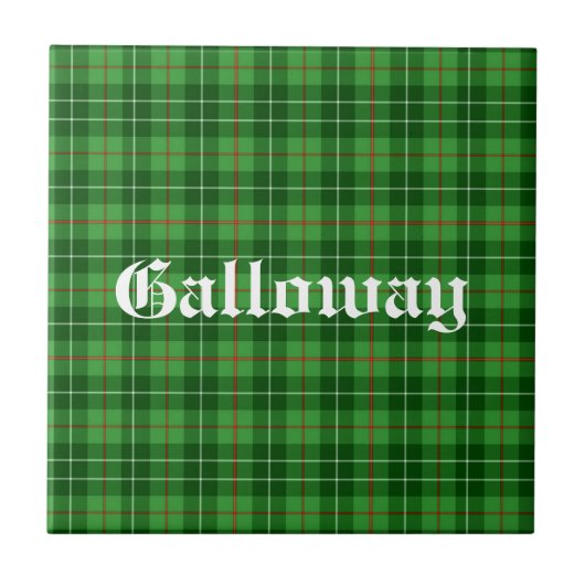 Scotland Galloway District Tartan Personalisiert Fliese (Vorderseite)