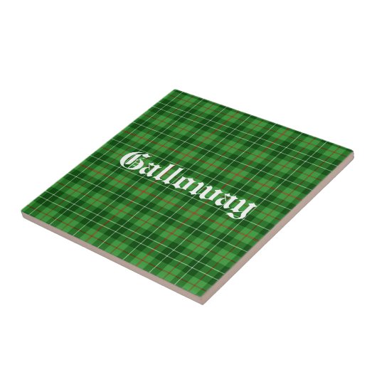 Scotland Galloway District Tartan Personalisiert Fliese (Seite)