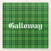 Scotland Galloway District Tartan Personalisiert Glasuntersetzer (Vorderseite)