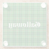 Scotland Galloway District Tartan Personalisiert Glasuntersetzer (Rückseite)