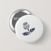 Scotland Gifts Scottish Thistle Tartan Kariertes G Button (Vorne & Hinten)