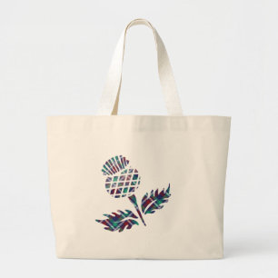 Scotland Gifts Scottish Thistle Tartan Plaid Gift Jumbo Stoffbeutel