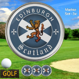 Scotland Golf Marker, Edinburgh, Schottische Flagg