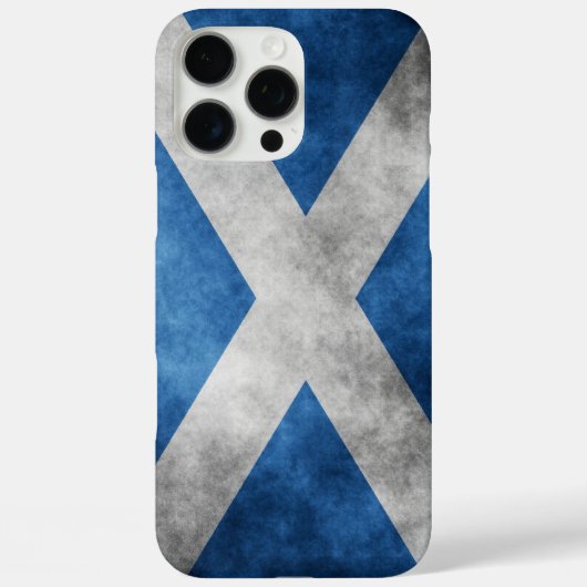 Scotland Grunge - Saint Andrew's Cross Case-Mate iPhone Hülle (Rückseite)