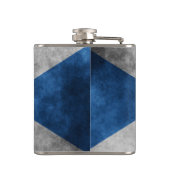 Scotland Grunge - Saint Andrew's Cross Flachmann (Rückseite)