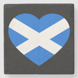 Scotland Heartflag Stone Untersetzer