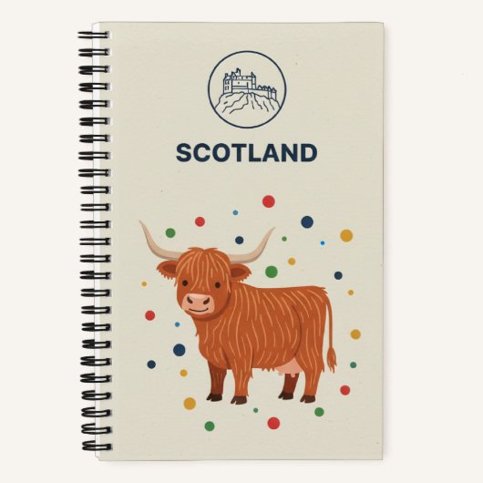 Scotland Heritage & Highland Cow Photo Archive Notizblock (Vorderseite)