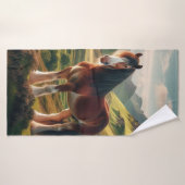 Scotland highlands Clydesdale horse Badehandtuch (Badehandtuch)