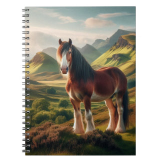 Scotland highlands Clydesdale horse Notizblock