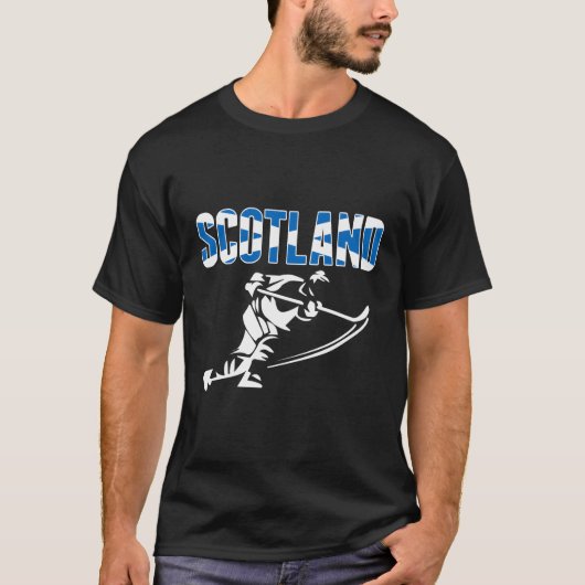 Scotland Ice Hockey Jersey Scottish Hockey Team Fa T-Shirt (Vorderseite)