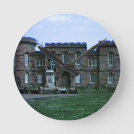 Scotland Inverness Castle Art Snap-37689a Gibney Runde Wanduhr