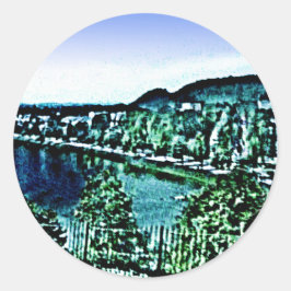 Scotland Inverness Gebäude Gibney Museum Zaz Runder Aufkleber