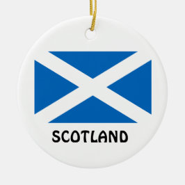 SCOTLAND* kundenspezifische Weihnachtsverzierung Keramik Ornament