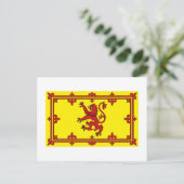 Scotland Lion Flag Postkarte (Stehend Vorderseite)