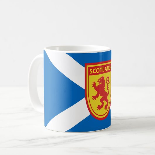 Scotland Lion Lion Rampant Shield Mug Kaffeetasse (Vorderseite Links)