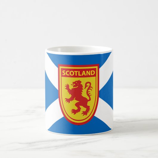 Scotland Lion Lion Rampant Shield Mug Kaffeetasse (Mittel)