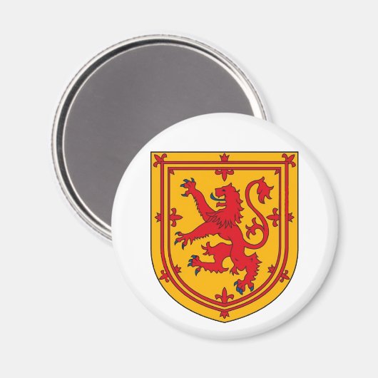 Scotland Lion Rampant Shield Magnet (Vorderseite/Rückseite)