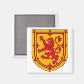 Scotland Lion Rampant Shield Magnet (Vorderseite/Rückseite)