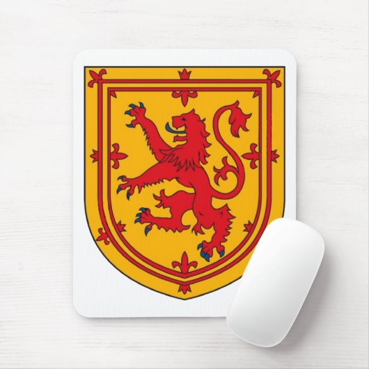 Scotland Lion Rampant Shield Mousepad (Mit Mouse)