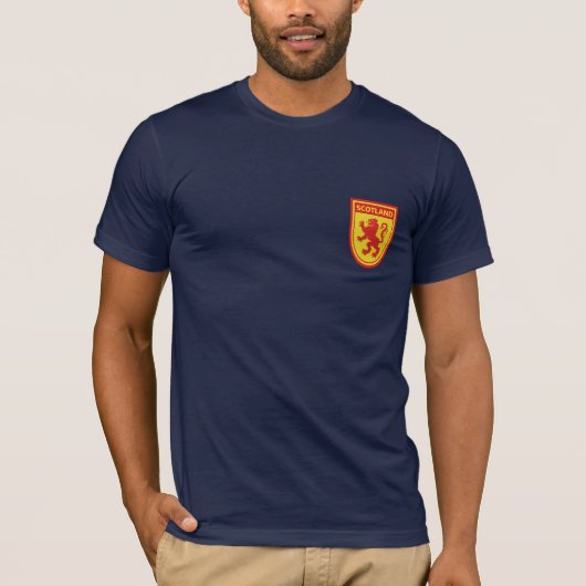 Scotland Lion Rampant Shield Tshirt (Vorderseite)