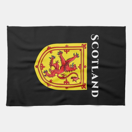 Scotland Lion Rampe Geschirrtuch (Horizontal)