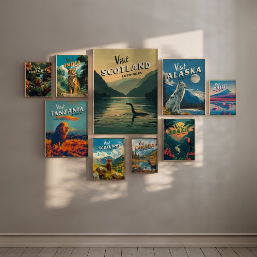 Scotland Loch Ness Monster Poster