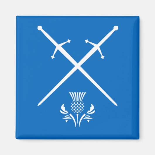 Scotland Magnet - Schwerter & Thistle (Vorne)