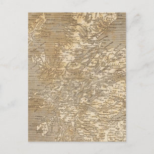 Scotland Map von Arrowsmith Postkarte