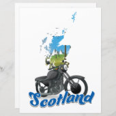 Scotland Motorrad-Karte Reiseanbieter (Vorne/Hinten)