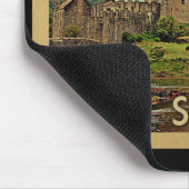 Scotland Mouse Pad Castle Vintage Travel Mousepad (Ecke)