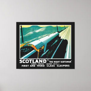Scotland Night Express Zug Leinwanddruck