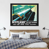 Scotland Night Express Zug Leinwanddruck (Insitu (Schlafzimmer))