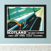 Scotland Night Express Zug Leinwanddruck (Insitu (Holzboden))