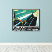 Scotland Night Express Zug Leinwanddruck (Insitu (Holzboden))