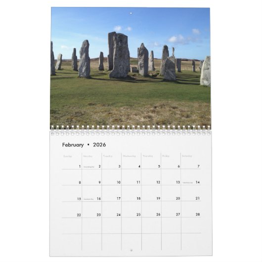 Scotland Outer Hebrides 2025 Kalender (Feb 2026)
