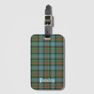 Scotland Paisley District Tartan Personalisiert Gepäckanhänger