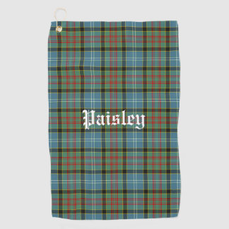 Scotland Paisley District Tartan Personalisiert Golfhandtuch