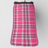 Scotland Pink und Black Tartan Kariert Golf Headcover (Rotieren 90)