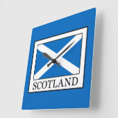 Scotland Quadratische Wanduhr (Winkel)