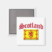 Scotland Rampant Flag Magnet (Vorderseite/Rückseite)