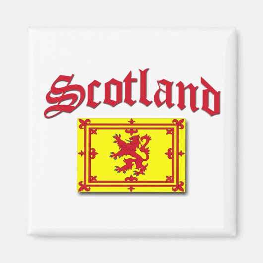 Scotland Rampant Flag Magnet (Vorne)
