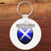 Scotland Retro Glass Schlüsselanhänger (Vorderseite)
