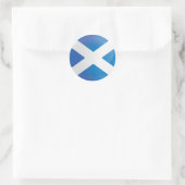 Scotland Round Icon Flag Runder Aufkleber (Tasche)
