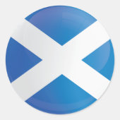 Scotland Round Icon Flag Runder Aufkleber (Vorderseite)