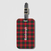 Scotland Roxburgh District Tartan Personalisiert Gepäckanhänger (Vorderseite Vertikal)