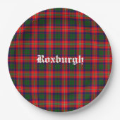 Scotland Roxburgh District Tartan Personalisiert Pappteller (Vorderseite)