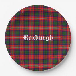 Scotland Roxburgh District Tartan Personalisiert Pappteller