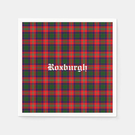 Scotland Roxburgh District Tartan Personalisiert Serviette (Vorderseite)