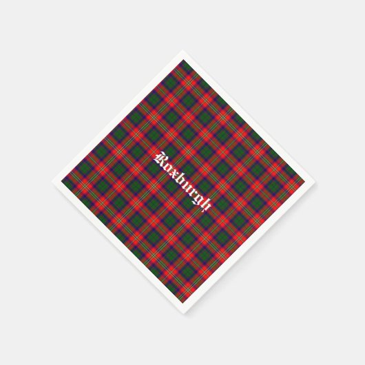 Scotland Roxburgh District Tartan Personalisiert Serviette (Ecke)